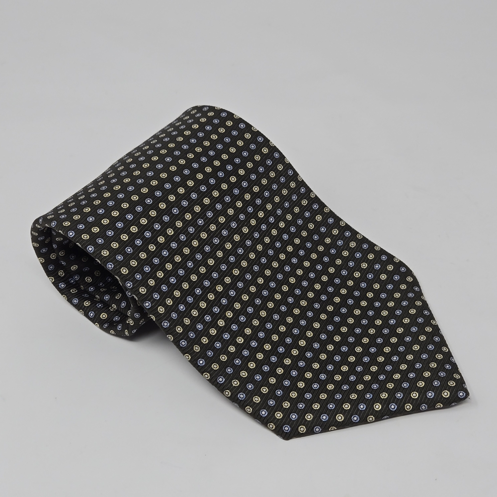 Brooks Black and Gold Dotted Men's Tie